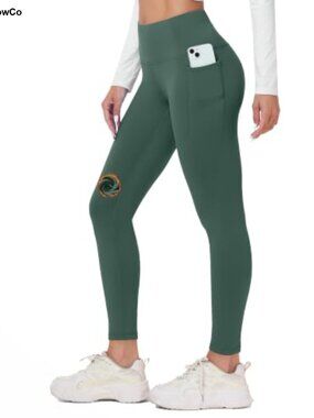 Fleece Lined Leggings with Pockets Thermal Winter Tights